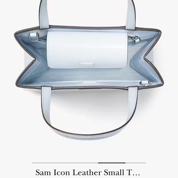 kate spade Sam icon Leather Small tote white - Picture 9 of 11